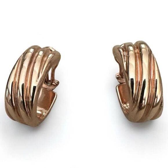 Milor Italian Bronze Wide Hoop
Earrings - Made in Italy Italian Bronze Elegant - Picture 1 of 17